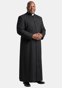Grandiose Plus Size Black Clergy Robe