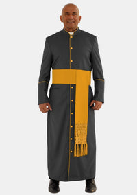 Hadad Black with Gold eClergys Robe