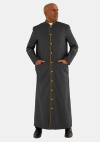 Hadad Black with Gold eClergys Robe