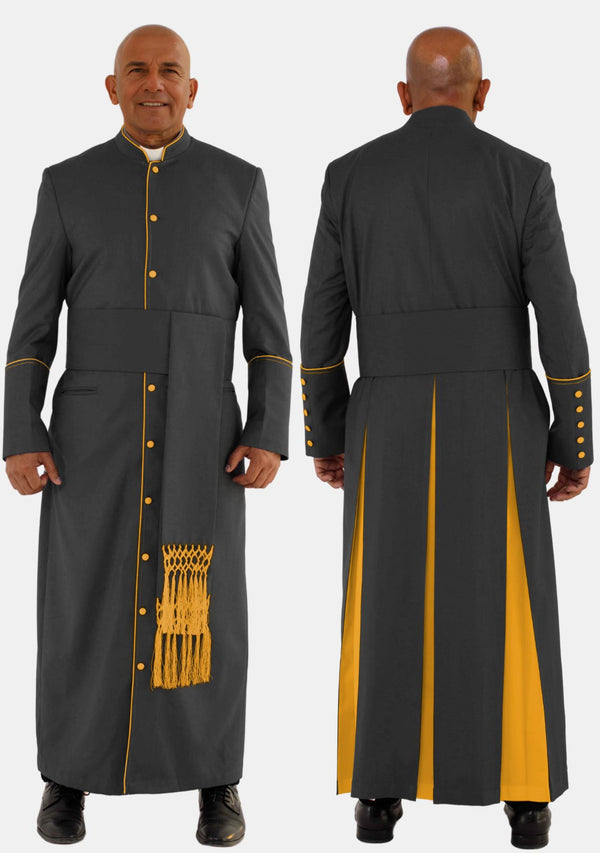 Hadad Clergy Robe Black with Gold