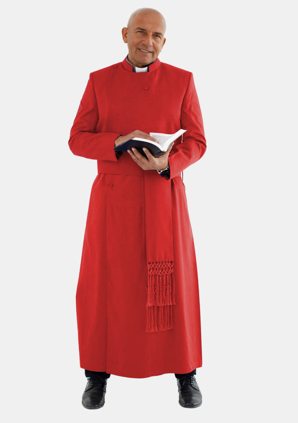 Haziel Anglican Double Breasted Cassock Red