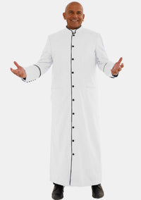 White and Black eClergys Robe for Men