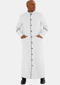 White and Black eClergys Robe for Men