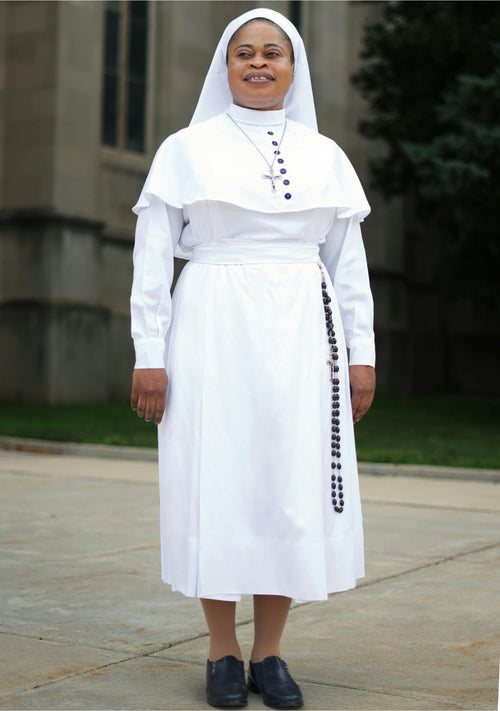 modern nun dress Classic White Nun Outfit for Women in Clean Design