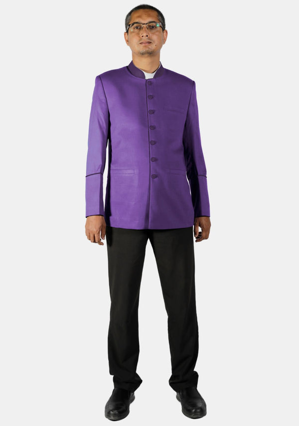 Impressive Grace Pastor Purple Jacket for Men