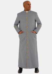 Giovanni Clergy Robes for Men Gray and Gold