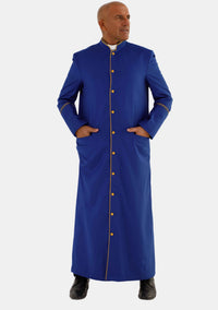 Jezliah Clergy Robe Royal Blue with Gold