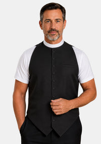 Josiah Full Collar Clergy Vest Front for Men