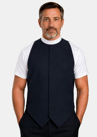Josiah Full Collar Clergy Vest Front for Men