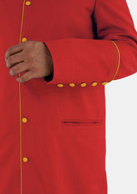 Red With Gold eClergys Robe for Men