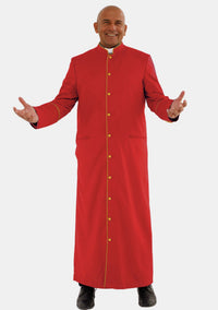 Red With Gold eClergys Robe for Men