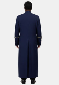 Lemuel Clergy Robe for Men Navy Blue and Gold