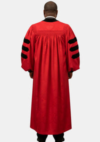 Gad Pulpit Robe for Men Red and Black