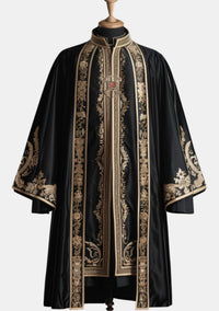 Jonas Luxurious Clergy Robe Black