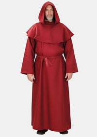 Medieval Red Monk Robe