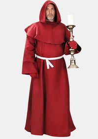Medieval Red Monk Robe