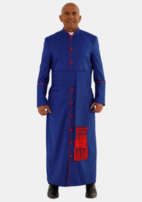 Men Royal Blue with Red Trim eClergys Robe