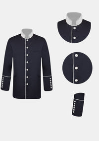 Aaron Black and Silver Clergy Jacket
