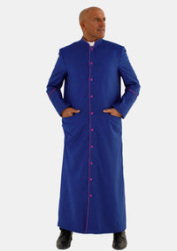 Mens Royal Blue With Red Purple eClergys Robe