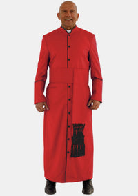 Mens Red with Black eClergys Robe