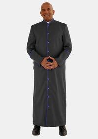 Miquel Black with Royal Blue eClergys Robe
