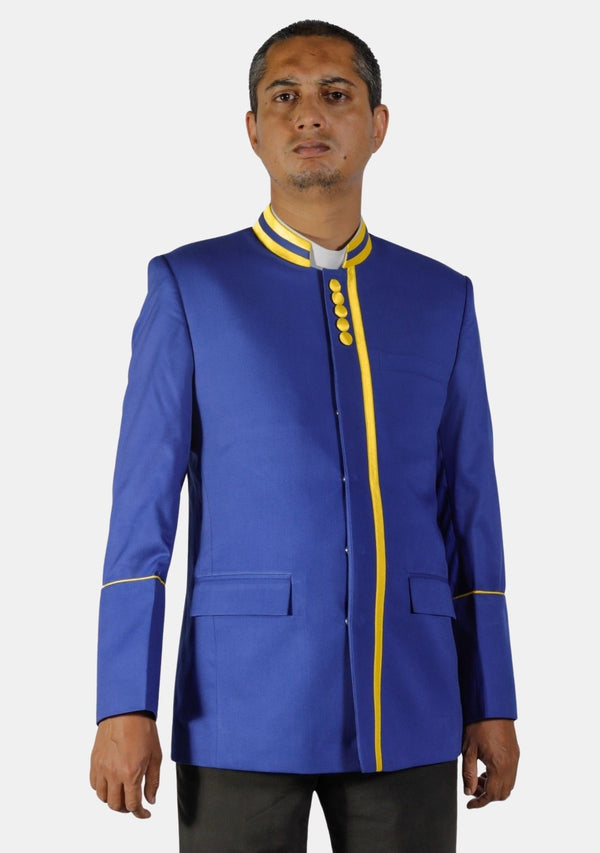 Anchor of Soul Priestly Jacket in Royal Blue