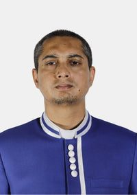 Royal Blue with White Trimmed eClergy's Jacket