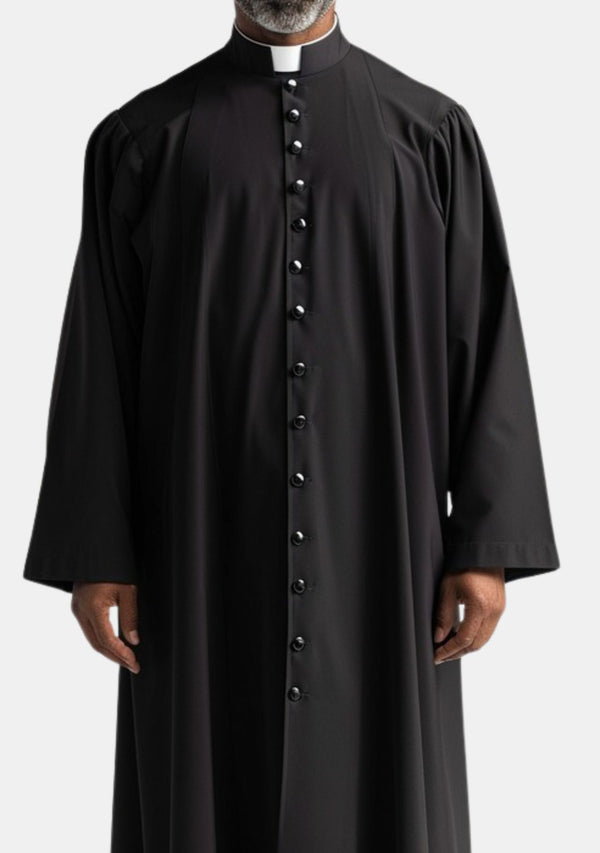 Modern Black Ministers Robe