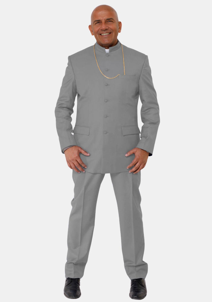 Nahshon Men Clergy Grey Suit