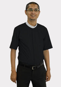 Neckband Black eClergy's Shirt