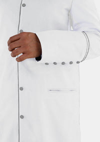 White with Gray Cleric Robe for Men