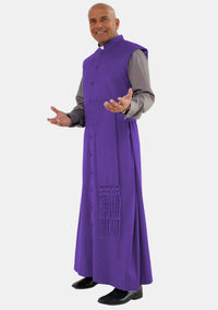 Obed Sleeveless Clergy Robe Roman Purple