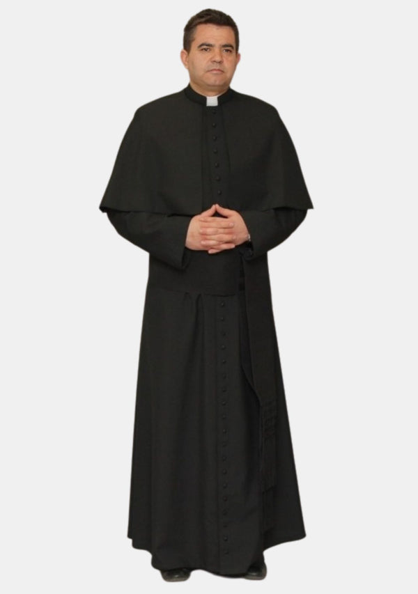 Obsidian Roman Black House Cassock For Men