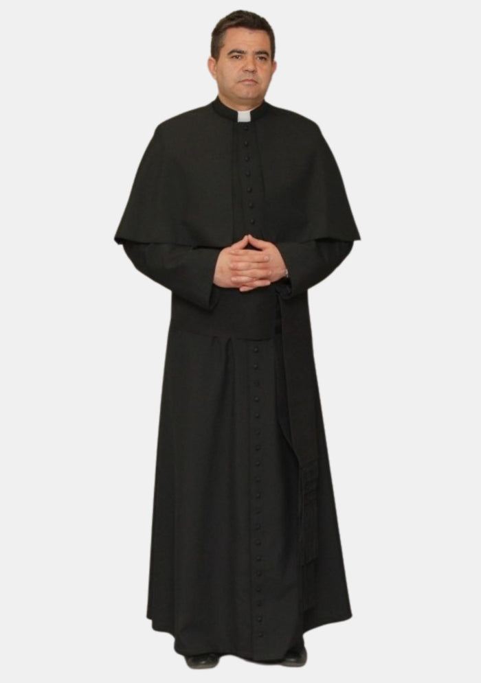 Obsidian Roman Black House Cassock for Men