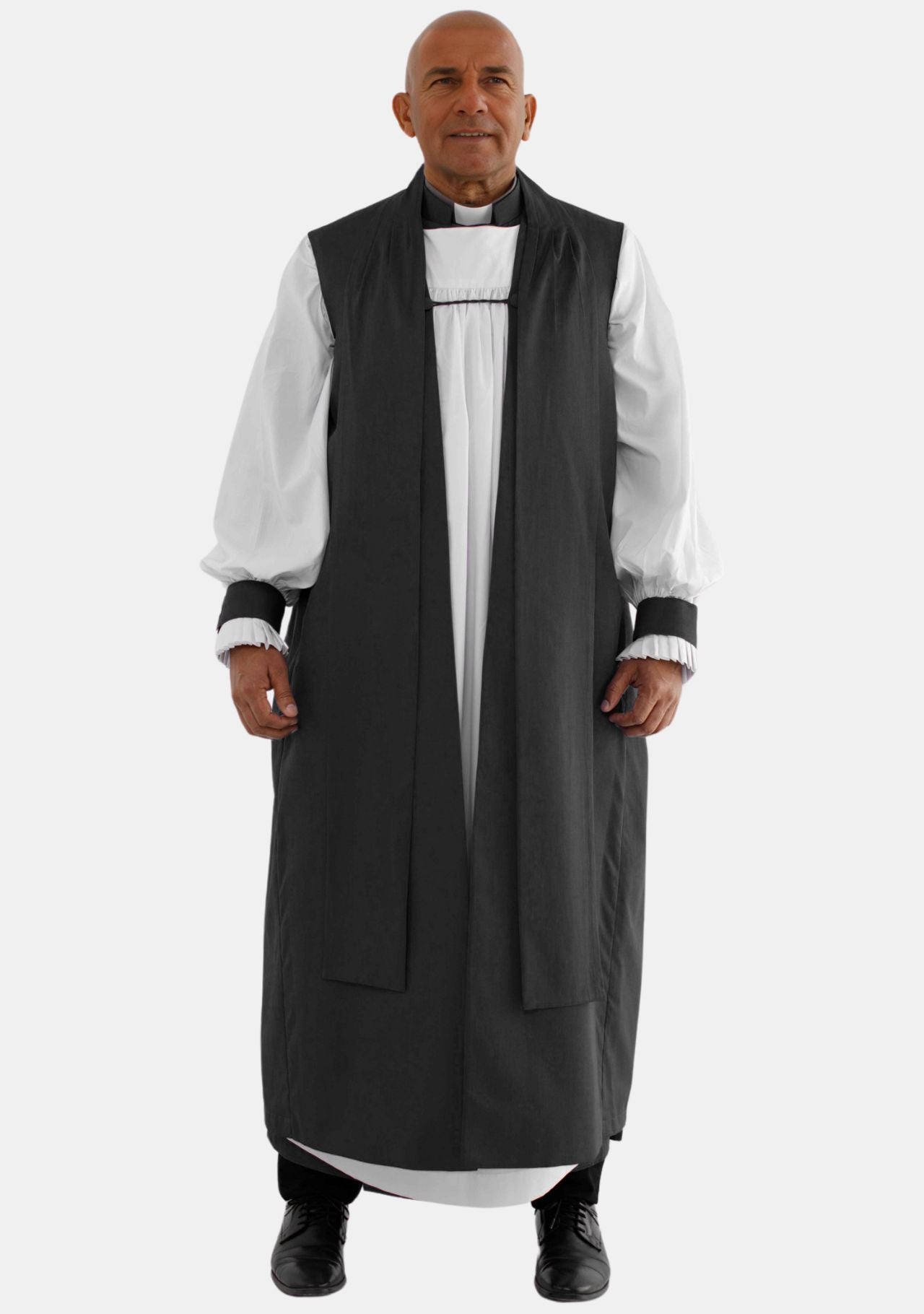 Black Men's Rochet and Chimere Set with Button-Loop Closure – eClergys