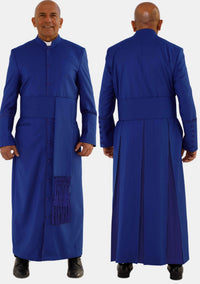 Royal Blue Clerical Robe for Men