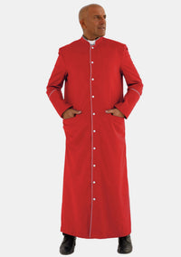 Red White Men Clergy Robe