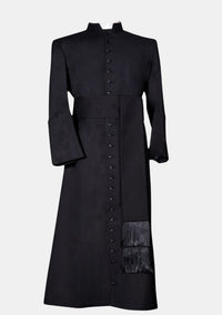 Sean Wool Cassock for Men Black