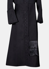 Sean Wool Cassock for Men Black