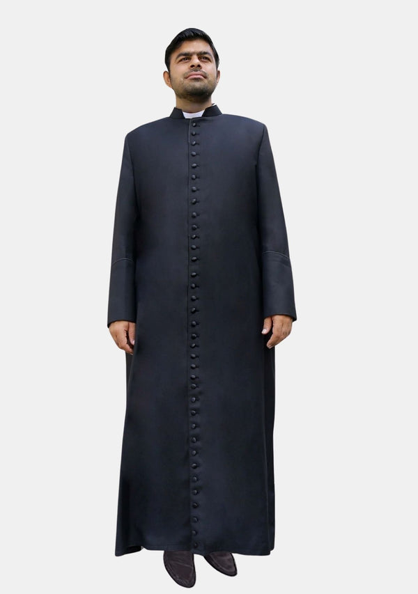 Divine Liturgical Priest Black Cassock for Men