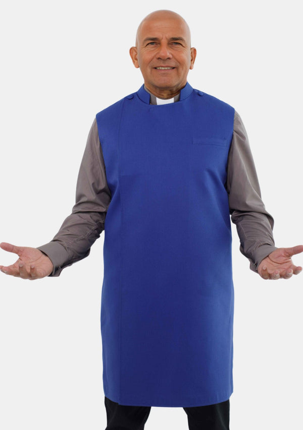 Pulpit Pinafore Royal Blue Clerical Apron