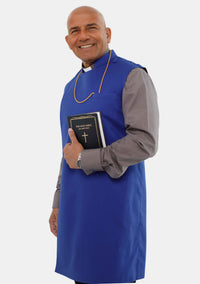 Pulpit Pinafore Royal Blue Clergy Apron for Men