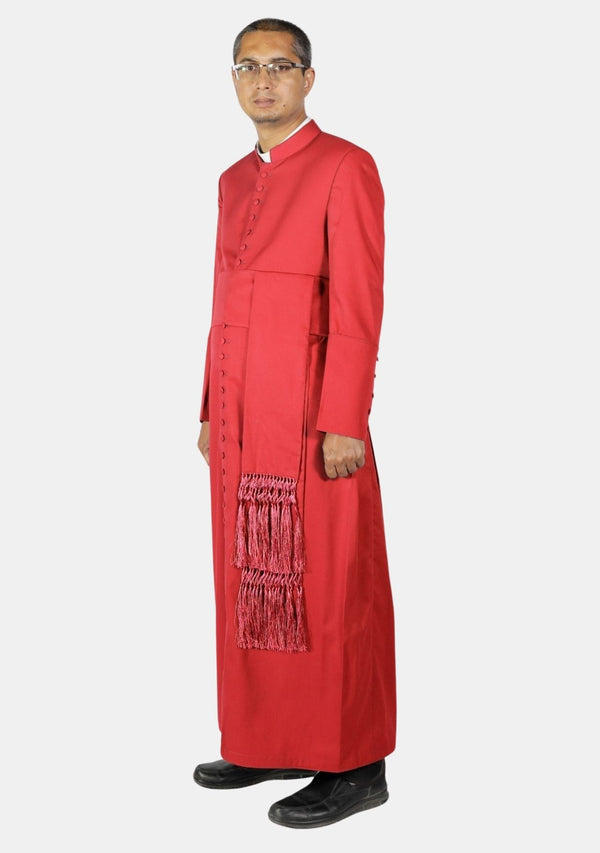 Professional Red Cassock with 33 Buttons Men