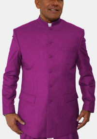 Red Purple Mens eClergy's Suit
