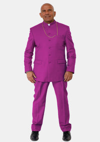 Red Purple Mens eClergy's Suit