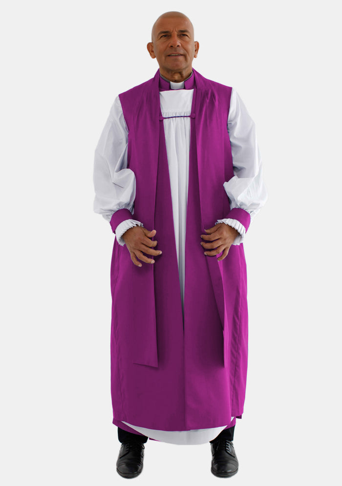 Men's Red Purple Rochet and Chimere Set