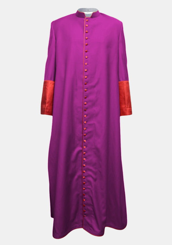 Red Purple Roman Clergy Cassock for Men
