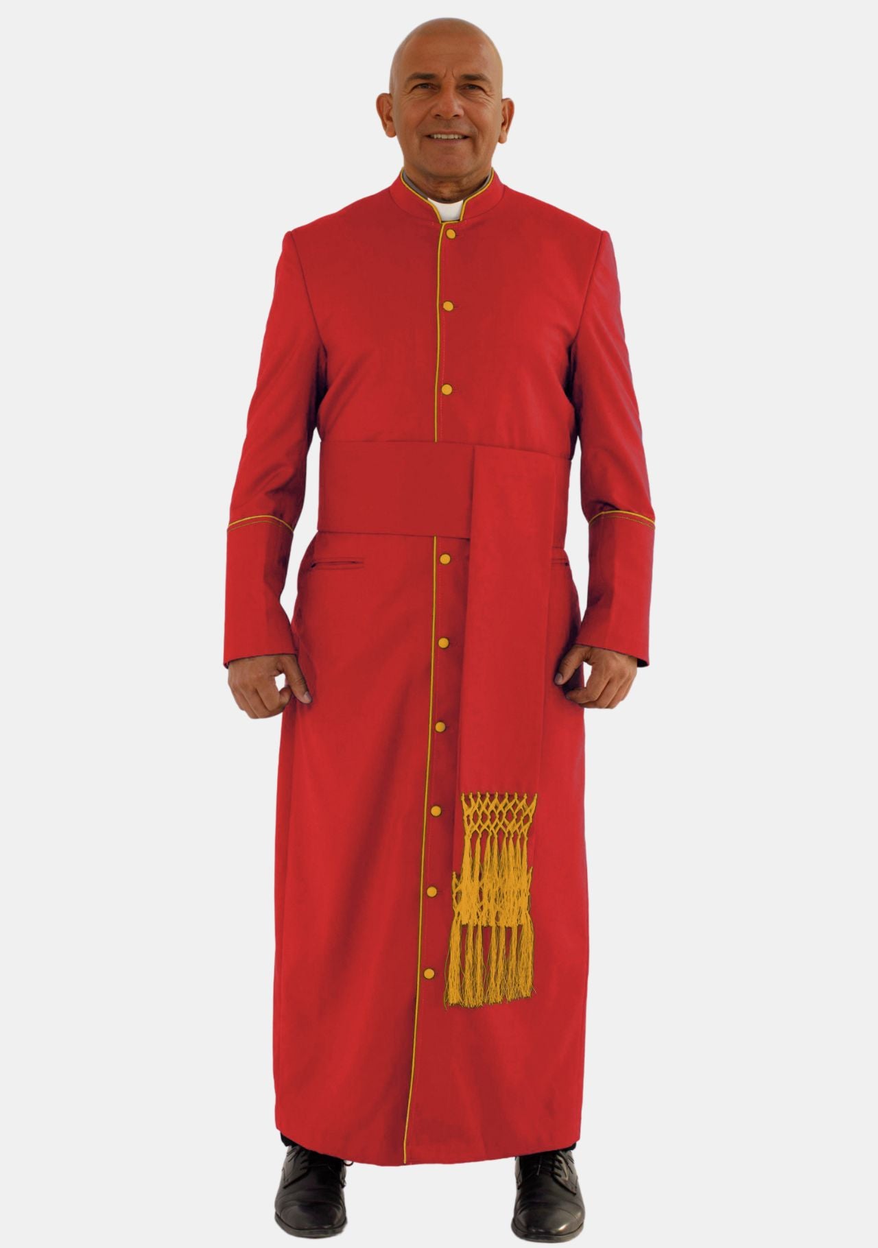Red With Gold Contrast Robe For Cardinals – eClergys