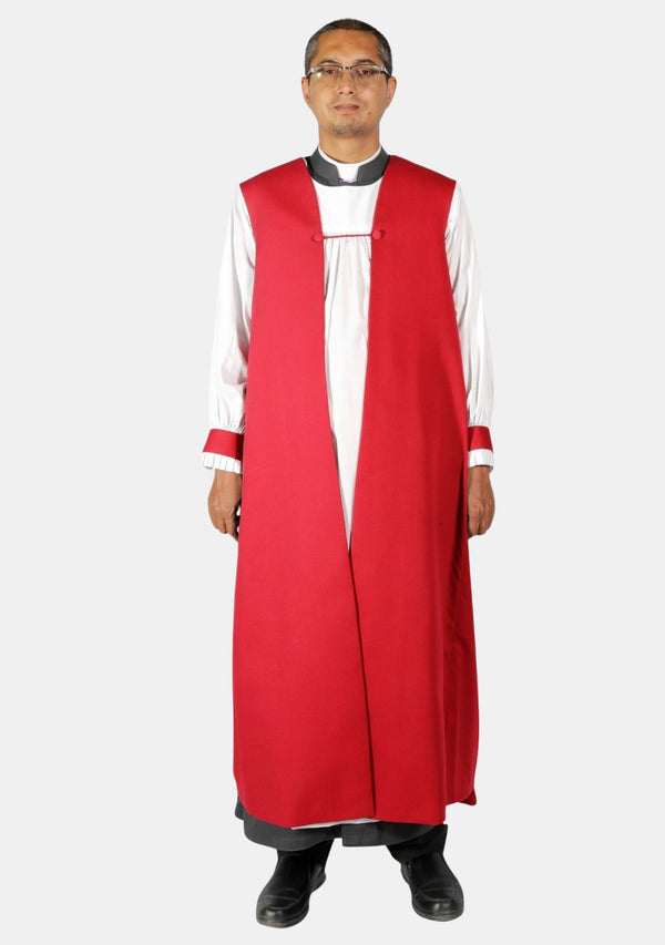 Serene Anglican Traditional Chimere for Men Red