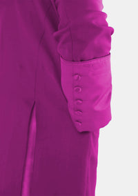 Barnabas Mens Roman Cassock Red Purple with Satin Cuff